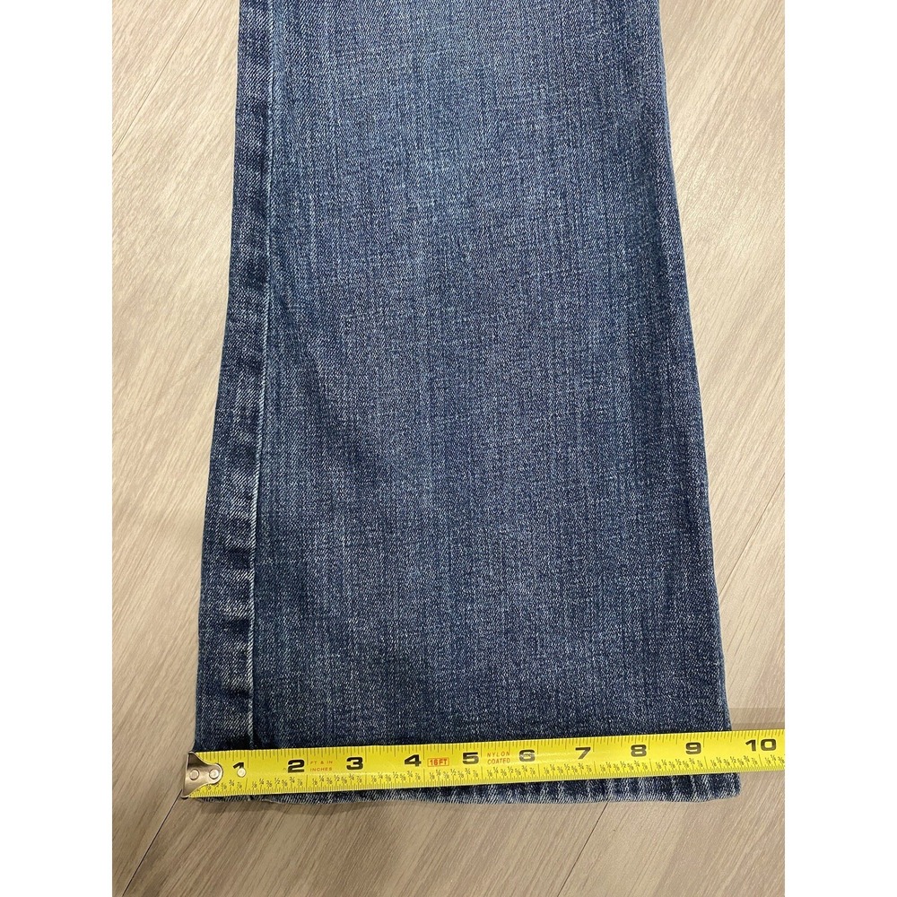 Women's Wrangler Deep Sea High Rise Fierce Flare Jeans Wide Size 8x34 34L 29x33 - Picture 10 of 10